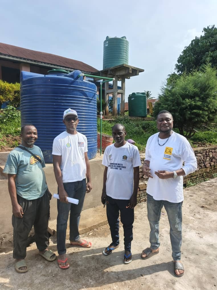 Mars - 2026 : Réception de l'installation d'une Citerne de 5000 litres et travaux d'adduction d'eau à l'HGR MANGEMBO par le BDOM Avec appui de MEMISA Belgique  -DGD et les AMIS DE MANGEMBO,